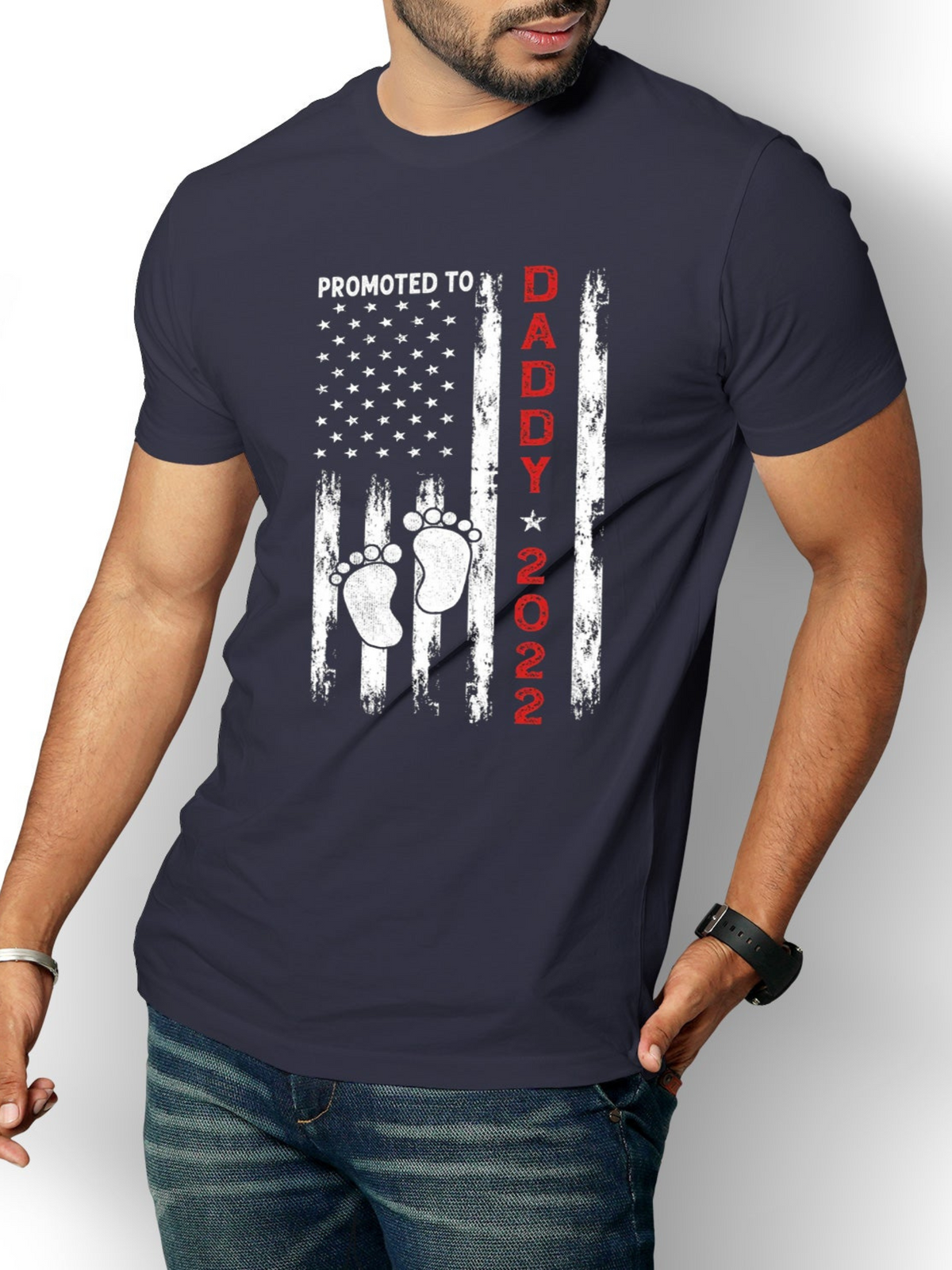 I'm A Dad Grandpa And A Veteran Nothing Scares Me Casual Cotton Blends T-shirt