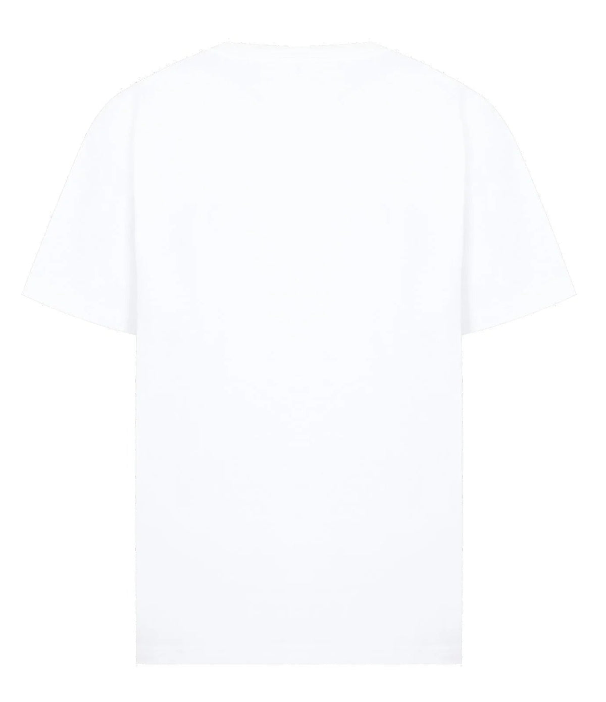 Rectangular Brand Print Crewneck T-Shirt