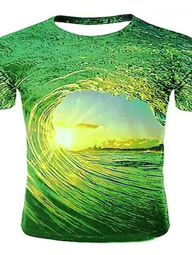 3D Galaxy Graphic Casual Daily Short Sleeve Shirts