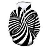 3D Graphic Printed Hoodies Zebra