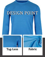 Men's Long Sleeve Moisture-Wicking Crew Neck Tees – Quick Dry, Odor Resistant, Wrinkle-Free Active Shirts