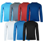 Men's Long Sleeve Moisture-Wicking Crew Neck Tees – Quick Dry, Odor Resistant, Wrinkle-Free Active Shirts