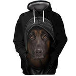 3D Graphic Printed Hoodies Dog