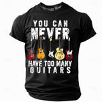 Men's Guitar Funny Slang T Shirt Short Sleeve T shirt