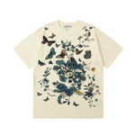 Floral Butterfly Print T shirt