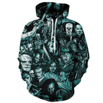 3D Graphic Printed Skull Hoodies