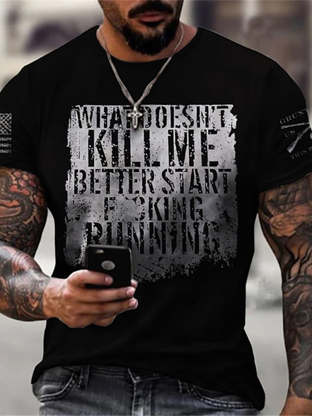 3D Graphic What Doesn't Kill Me Short Sleeve Shirts