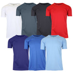 2-Pack Men's Short Sleeve Moisture-Wicking Quick Dry Performance Crew Neck Tee (S-2XL)