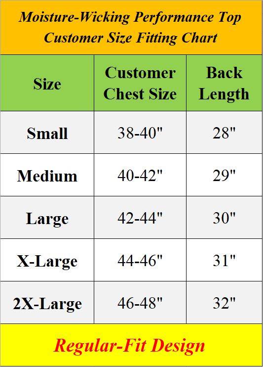 Men's Short Sleeve Moisture-Wicking Quick Dry Performance Crew Neck Tee (S-2XL)