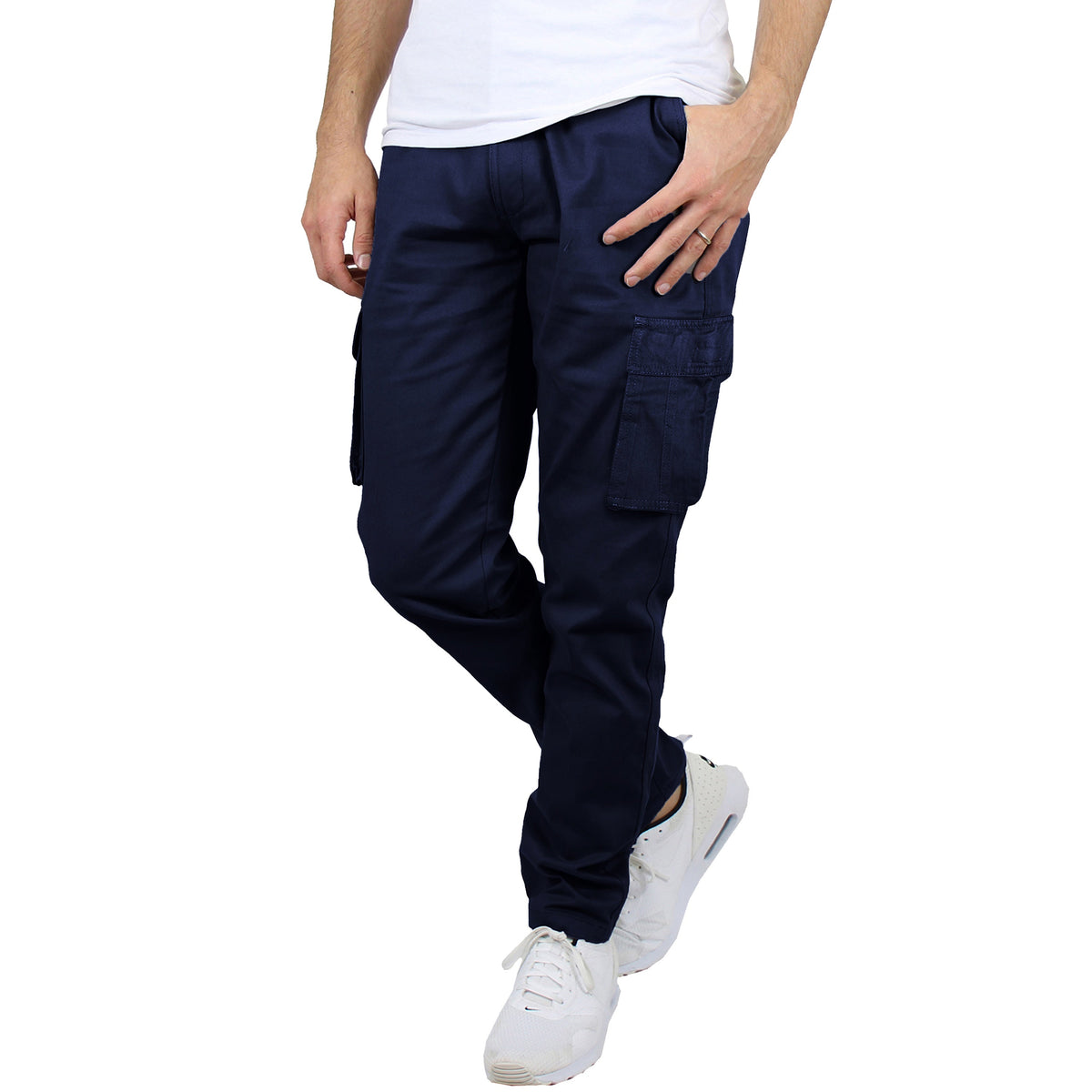 Men's Flex-Stretch Cotton Cargo Pants – Comfortable, Durable & Versatile (31-Inch Inseam)
