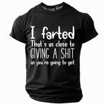 Men's Funny Slang T Shirt Short Sleeve T shirt