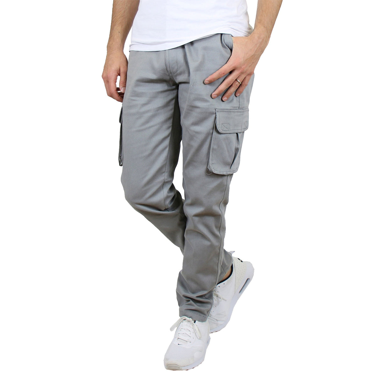 Men's Flex-Stretch Cotton Cargo Pants – Comfortable, Durable & Versatile (31-Inch Inseam)